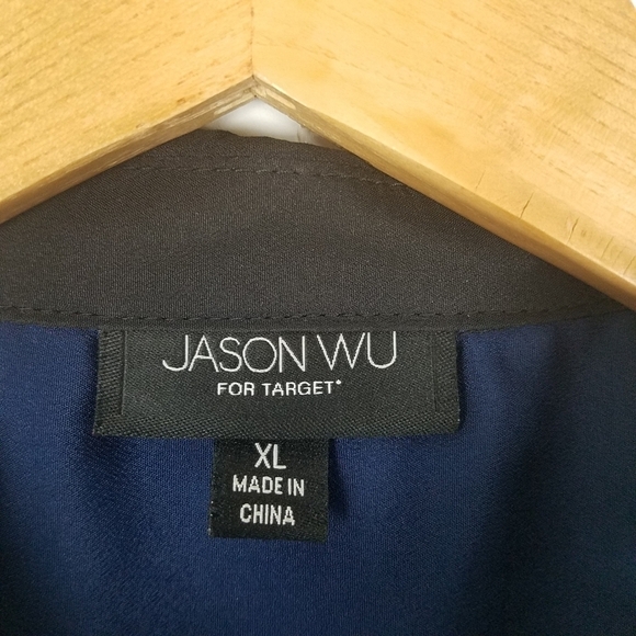 JASON Wu For Target Novelty Print Hidden Button Front Pleated Shirt Dress - Picture 9 of 11